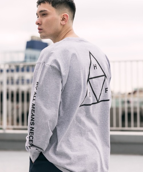 HUF/ハフ ESSENTIALS TT L/S TEE ロングスリーブTシャツ（T