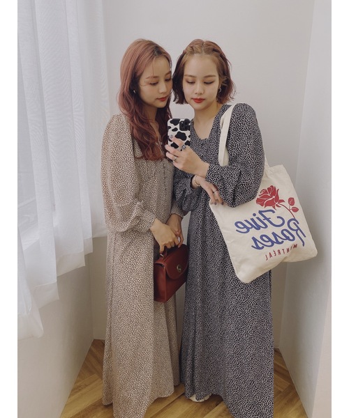 JUMELLE（ジュメロ）の「ジョイワンピース（ワンピース・レディース・ベージュ/ブラック・FREE）」の18枚目の写真
