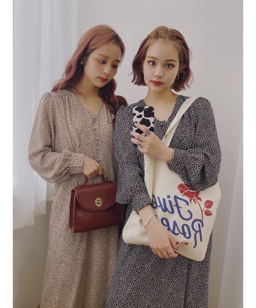 JUMELLE（ジュメロ）の「ジョイワンピース（ワンピース・レディース・ベージュ/ブラック・FREE）」の19枚目の写真