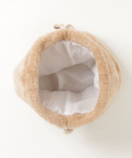 WEGO（ウィゴー）の「WEGO/ベア巾着ポーチ（ポーチ・レディース・ベージュ/ブラウン/オフホワイト・FREE）」の5枚目の写真