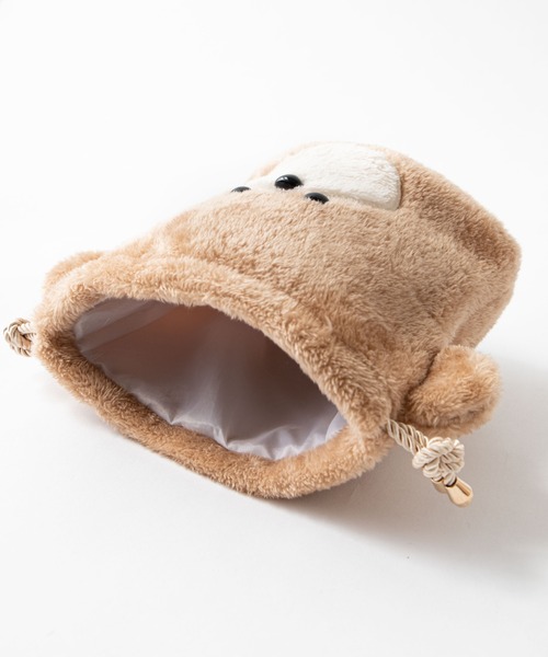 WEGO（ウィゴー）の「WEGO/ベア巾着ポーチ（ポーチ・レディース・ベージュ/ブラウン/オフホワイト・FREE）」の12枚目の写真