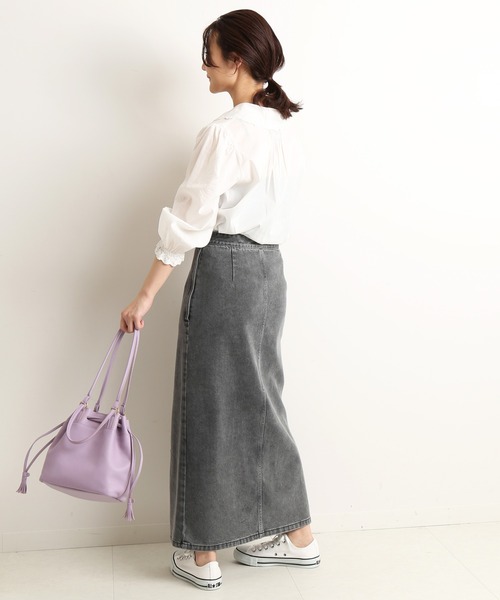 SLOBE IENA(スローブイエナ)の「レースカラーブラウス【手洗い可能】◆(シャツ/ブラウス・レディース・ホワイト/ブラック・FREE)」の18枚目の写真