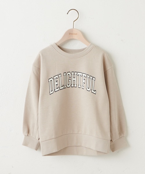 DISCOAT（ディスコート）の「【キッズ】オソロカレッジロゴビッグサイズスウェット（Tシャツ/カットソー・キッズ・チャコールグレー/ライトグレー/アイボリー・140/120/130）」の3枚目の写真