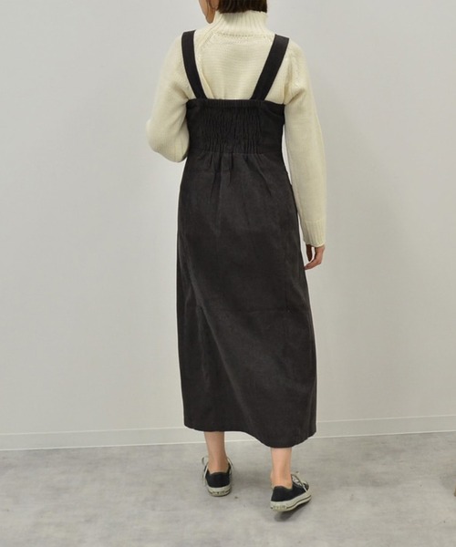 She's Closet（シーズクローゼット）の「Aラインコーデュロイロングジャンパースカート（ジャンパースカート・レディース・キャメル/チャコール・FREE）」の11枚目の写真
