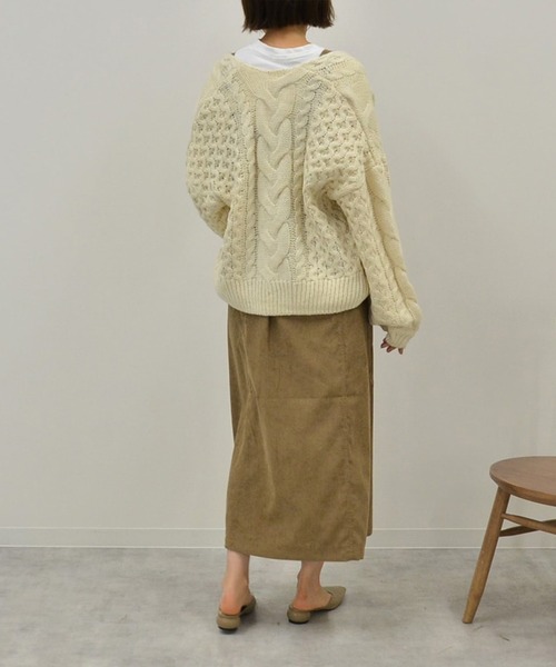 She's Closet（シーズクローゼット）の「Aラインコーデュロイロングジャンパースカート（ジャンパースカート・レディース・キャメル/チャコール・FREE）」の15枚目の写真