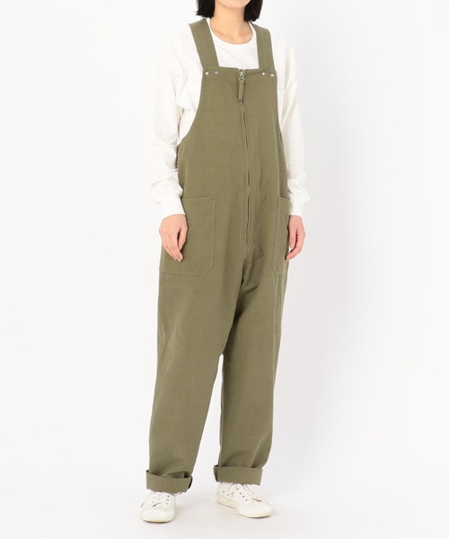 Kaptain Sunshine（キャプテン サンシャイン）の「【KAPTAIN SUNSHINE】デッキトラウザー WOMEN（サロペット/オーバーオール・レディース・カーキ・0）」の5枚目の写真