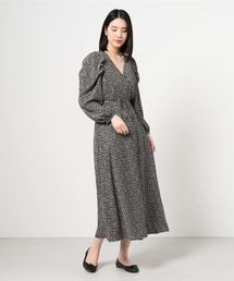 Per sist ence | Per sist ence/パーシエンス　総柄カシュクールワンピース(ワンピース)