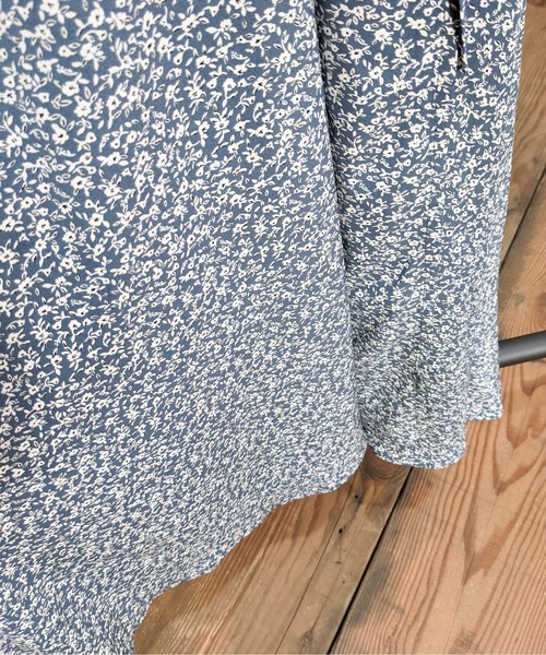 Per sist ence（パーシエンス）の「Per sist ence/パーシエンス　総柄カシュクールワンピース（ワンピース・レディース・ブルー/ブラック・FREE）」の6枚目の写真