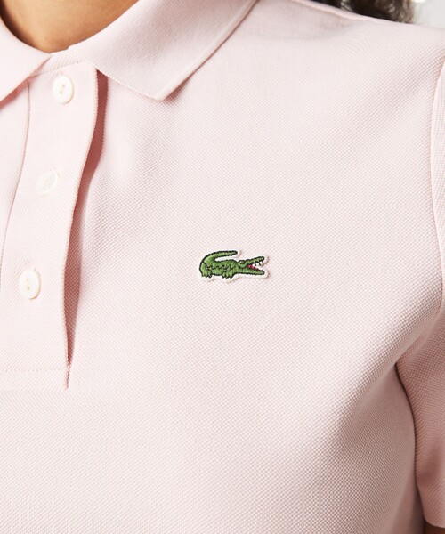 LACOSTE（ラコステ）の「オーガニックコットンピケポロシャツ(半袖)（ポロシャツ・レディース・ホワイト/ネイビー/ライトピンク・40/38/36/34）」の11枚目の写真