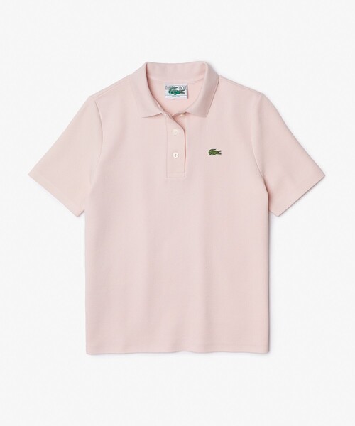 LACOSTE（ラコステ）の「オーガニックコットンピケポロシャツ(半袖)（ポロシャツ・レディース・ホワイト/ネイビー/ライトピンク・40/38/36/34）」の12枚目の写真