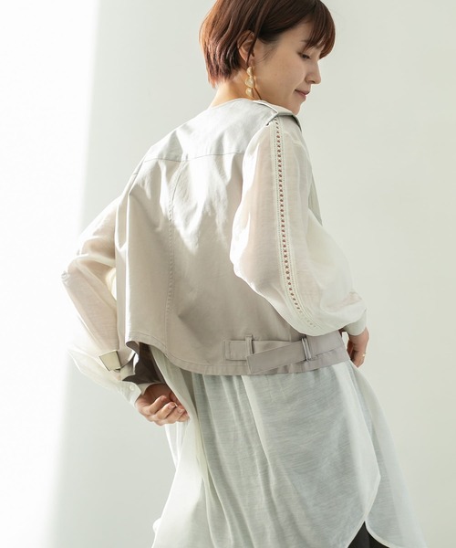 KBF（ケイビーエフ）の「ハンティングベスト（ベスト・レディース・ライトベージュ/ライトカーキ・ONE）」の3枚目の写真