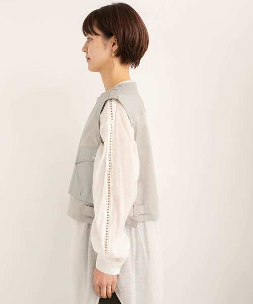 KBF（ケイビーエフ）の「ハンティングベスト（ベスト・レディース・ライトベージュ/ライトカーキ・ONE）」の8枚目の写真