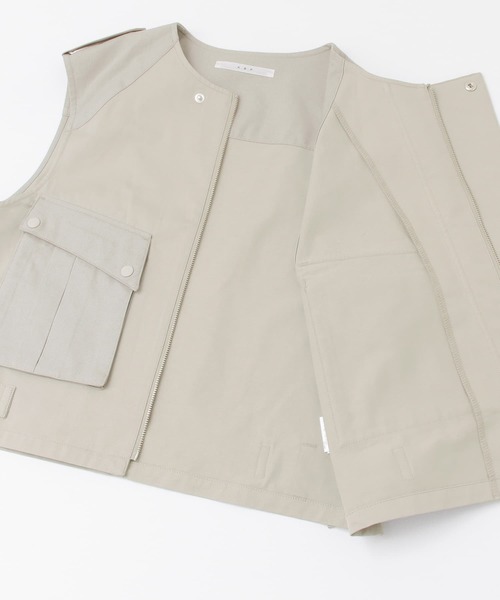 KBF（ケイビーエフ）の「ハンティングベスト（ベスト・レディース・ライトベージュ/ライトカーキ・ONE）」の14枚目の写真