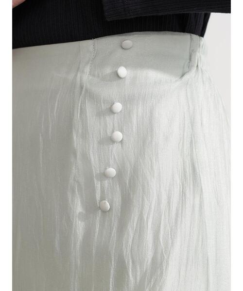 earth music&ecology（アースミュージックアンドエコロジー）の「シアーフレアスカート ＊（スカート・レディース・ブラック/ピンク/ミント・FREE）」の15枚目の写真