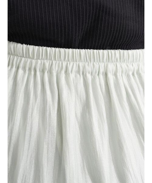 earth music&ecology（アースミュージックアンドエコロジー）の「シアーフレアスカート ＊（スカート・レディース・ブラック/ピンク/ミント・FREE）」の18枚目の写真