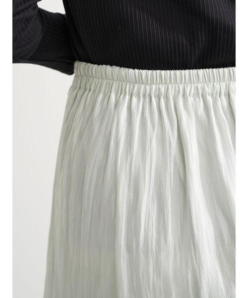 earth music&ecology（アースミュージックアンドエコロジー）の「シアーフレアスカート ＊（スカート・レディース・ブラック/ピンク/ミント・FREE）」の19枚目の写真