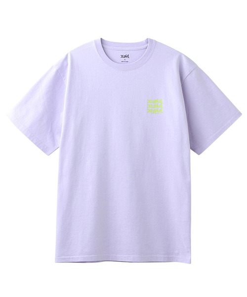 X-girl(エックスガール)の「GLOW LOGO S/S TEE(Tシャツ/カットソー・レディース・ホワイト/ブラック/ライトパープル/グリーン・S/M/L/XL)」の9枚目の写真