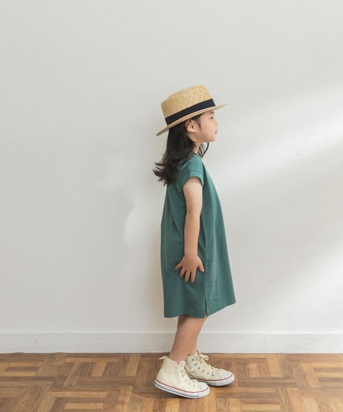 FORK&SPOON（フォークアンドスプーン）の「FORK&SPOON　オーガニックコットンワンピース(KIDS)（ワンピース・キッズ・ブルー/ブラウン・90/120/105/135）」の8枚目の写真