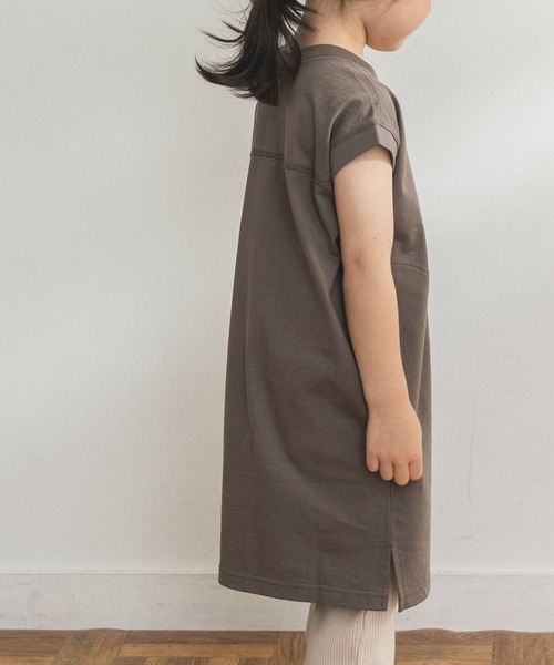 FORK&SPOON（フォークアンドスプーン）の「FORK&SPOON　オーガニックコットンワンピース(KIDS)（ワンピース・キッズ・ブルー/ブラウン・90/120/105/135）」の10枚目の写真