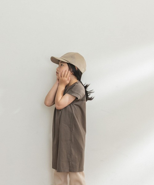 FORK&SPOON（フォークアンドスプーン）の「FORK&SPOON　オーガニックコットンワンピース(KIDS)（ワンピース・キッズ・ブルー/ブラウン・90/120/105/135）」の3枚目の写真