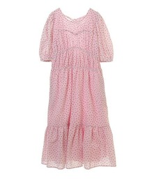 CANDY STRIPPER キャンディストリッパー ひざ丈ワンピース 花柄 2 セール】STAR JACQUARD SHEER ドレス（ワンピース）｜Candy