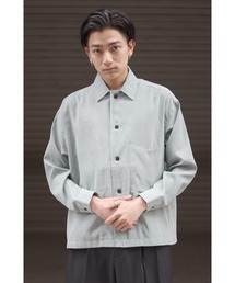 CREARE -LINO- | 【2021SPRING】くすみカラー ビックポケット 配色スッテチングシャツ<ユニセックス>(シャツ/ブラウス)