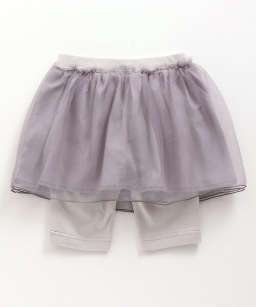 apres les cours(アプレレクール)の「チュールスカッツ 5分丈(スカート・キッズ・ピンク/アイボリー/ライトグレー/サックスブルー・100/120/130/110/80/90)」の6枚目の写真