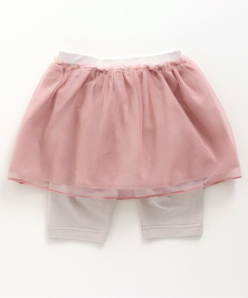 apres les cours(アプレレクール)の「チュールスカッツ 5分丈(スカート・キッズ・ピンク/アイボリー/ライトグレー/サックスブルー・100/120/130/110/80/90)」の7枚目の写真