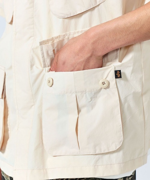 ※ALPHA（アルファ）の「ファティーグシャツ（シャツ/ブラウス・メンズ・グリーン/アイボリー/ブラック・LARGE/X-LARGE/MEDIUM）」の4枚目の写真