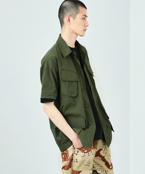 ※ALPHA（アルファ）の「ファティーグシャツ（シャツ/ブラウス・メンズ・グリーン/アイボリー/ブラック・LARGE/X-LARGE/MEDIUM）」の18枚目の写真