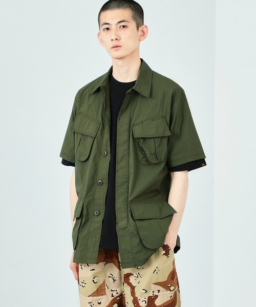 ※ALPHA（アルファ）の「ファティーグシャツ（シャツ/ブラウス・メンズ・グリーン/アイボリー/ブラック・LARGE/X-LARGE/MEDIUM）」の20枚目の写真