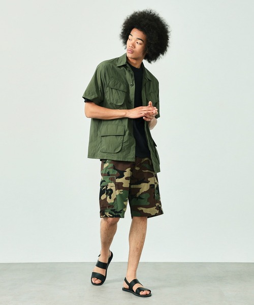 ※ALPHA（アルファ）の「ファティーグシャツ（シャツ/ブラウス・メンズ・グリーン/アイボリー/ブラック・LARGE/X-LARGE/MEDIUM）」の22枚目の写真