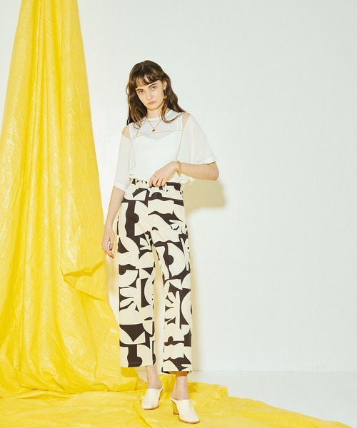 マ*ー様 public tokyo ボタニカルアートパンツ PUBLIC TOKYO（パブリックトウキョウ）の「ボタニカルアート