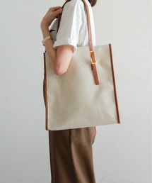 キャンバス×レザトートBAG