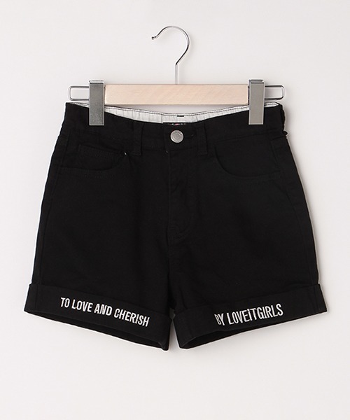 by LOVEiT(バイラビット)の「裾ロゴショートパンツ(その他パンツ・キッズ・ネイビー/オフホワイト/ブラック・140cm/120cm/150cm/130cm/160cm)」の3枚目の写真
