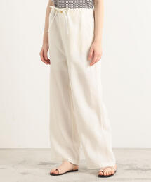 TOMORROWLAND | リネンワッシャー イージーストレートパンツ(その他パンツ)
