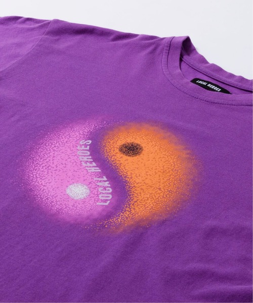 LOCAL HEROES(ローカルヒーローズ)の「YIN YANG PURPLE TEE(Tシャツ/カットソー・レディース・パープル・XS/M/S/L)」の4枚目の写真