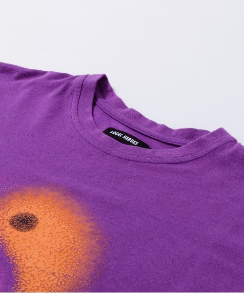 LOCAL HEROES(ローカルヒーローズ)の「YIN YANG PURPLE TEE(Tシャツ/カットソー・レディース・パープル・XS/M/S/L)」の5枚目の写真