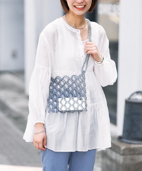 CIAOPANIC TYPY（チャオパニックティピー）の「ビーズBAG（ショルダーバッグ・レディース・ブラック/オレンジ/ブルー・ONE SIZE）」の6枚目の写真