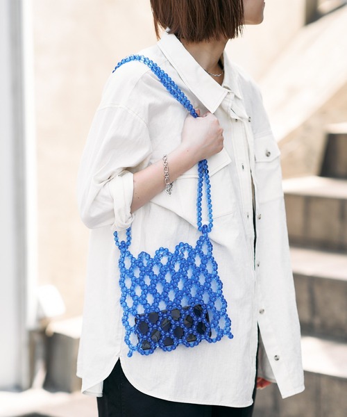 CIAOPANIC TYPY（チャオパニックティピー）の「ビーズBAG（ショルダーバッグ・レディース・ブラック/オレンジ/ブルー・ONE SIZE）」の7枚目の写真