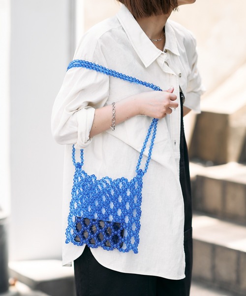 CIAOPANIC TYPY（チャオパニックティピー）の「ビーズBAG（ショルダーバッグ・レディース・ブラック/オレンジ/ブルー・ONE SIZE）」の8枚目の写真