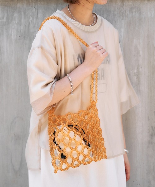 CIAOPANIC TYPY（チャオパニックティピー）の「ビーズBAG（ショルダーバッグ・レディース・ブラック/オレンジ/ブルー・ONE SIZE）」の10枚目の写真