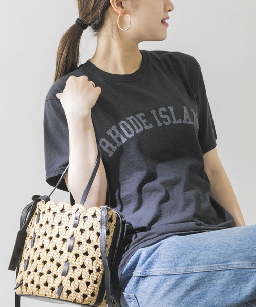 URBAN RESEARCH（アーバンリサーチ）の「Vintage ロゴTシャツ（Tシャツ/カットソー・レディース・ブラック/ネイビー/オフホワイト・FREE）」の3枚目の写真