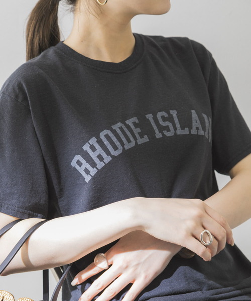 URBAN RESEARCH（アーバンリサーチ）の「Vintage ロゴTシャツ（Tシャツ/カットソー・レディース・ブラック/ネイビー/オフホワイト・FREE）」の6枚目の写真