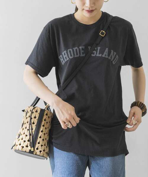 URBAN RESEARCH（アーバンリサーチ）の「Vintage ロゴTシャツ（Tシャツ/カットソー・レディース・ブラック/ネイビー/オフホワイト・FREE）」の7枚目の写真