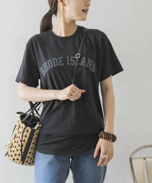 URBAN RESEARCH（アーバンリサーチ）の「Vintage ロゴTシャツ（Tシャツ/カットソー・レディース・ブラック/ネイビー/オフホワイト・FREE）」の8枚目の写真