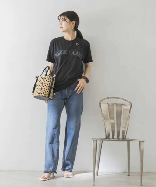 URBAN RESEARCH（アーバンリサーチ）の「Vintage ロゴTシャツ（Tシャツ/カットソー・レディース・ブラック/ネイビー/オフホワイト・FREE）」の9枚目の写真