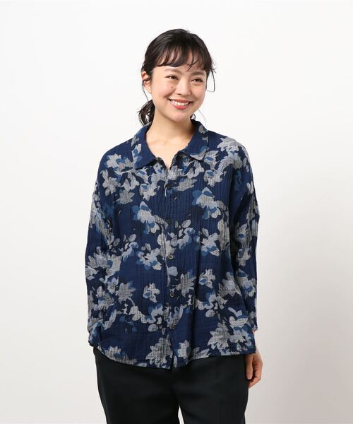 322 プランテーション Plantation 花柄 フラワー ブラウス シャツ Plantation（プランテーション）の「カモフラワーJQ / シャツ