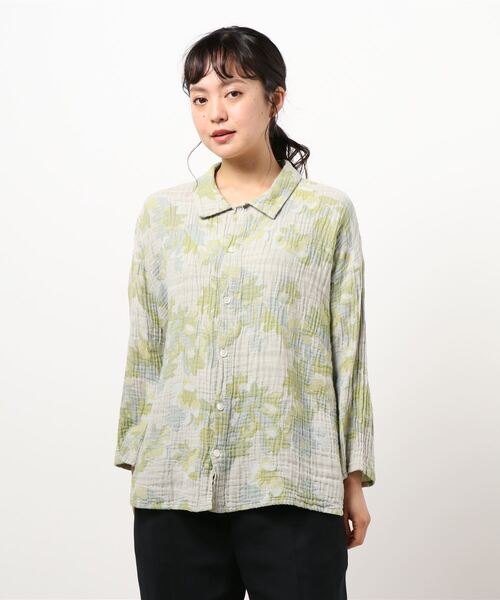 322 プランテーション Plantation 花柄 フラワー ブラウス シャツ Plantation（プランテーション）の「カモフラワーJQ / シャツ