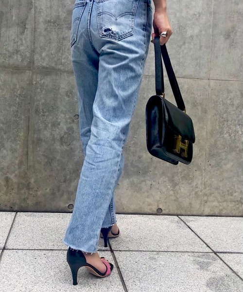 Dhyana.（ディアナドット）の「バイカラーストラップヒールサンダル（サンダル・レディース・ホワイト系その他/ブラック×ピンク・22.5cm/23.5cm/24.5cm/25.5cm）」の5枚目の写真